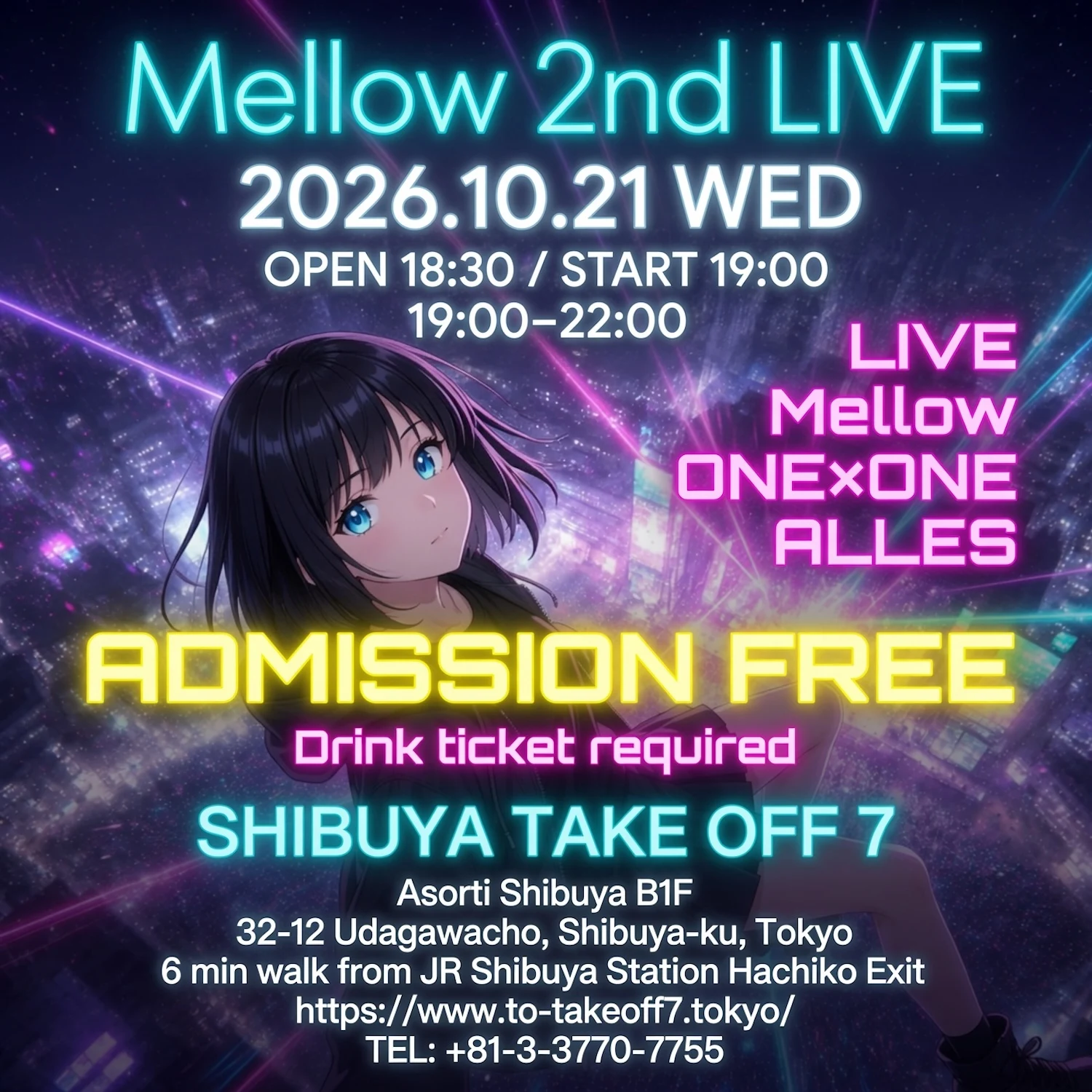 Mellow 2nd LIVE ポスター